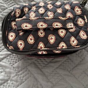 Vera Bradley Black and Cream Patterned jewelry Bag